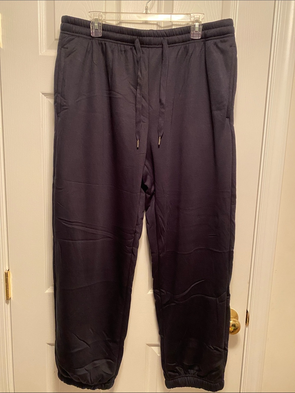 Leehanton Men's Navy Fleece Drawstring Jogger…size 2XL